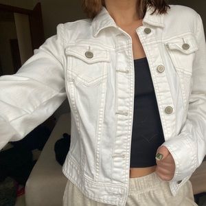 White denim jacket